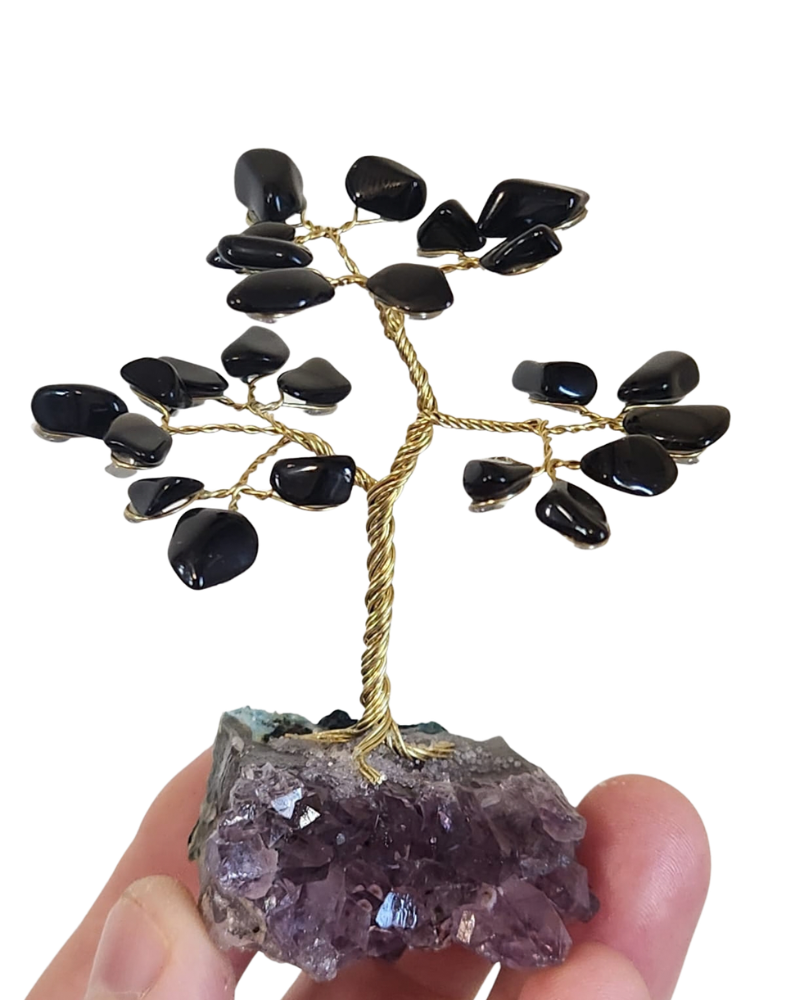 Mini Árvore de Pedras Naturais 7cm Base de Drusa | Promoção a partir de 10 peças