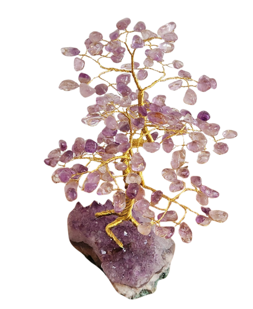 Árvore grande de Ametista na base de Ametista - 25cm