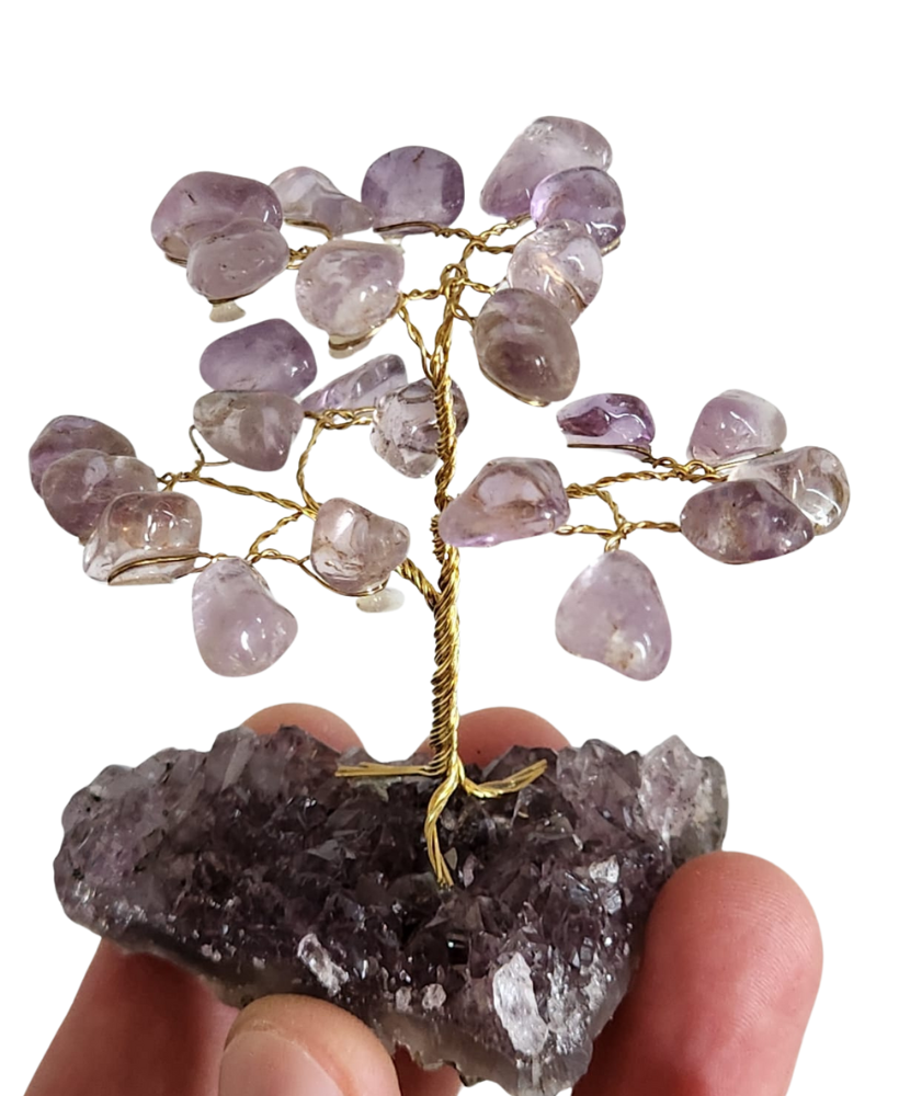 Mini Árvore de Pedras Naturais 7cm Base de Drusa | Promoção a partir de 10 peças