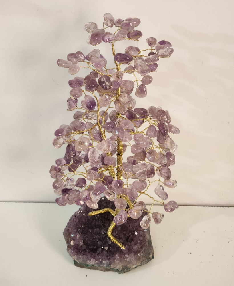 Árvore grande de ametista na base de ametista 30cm